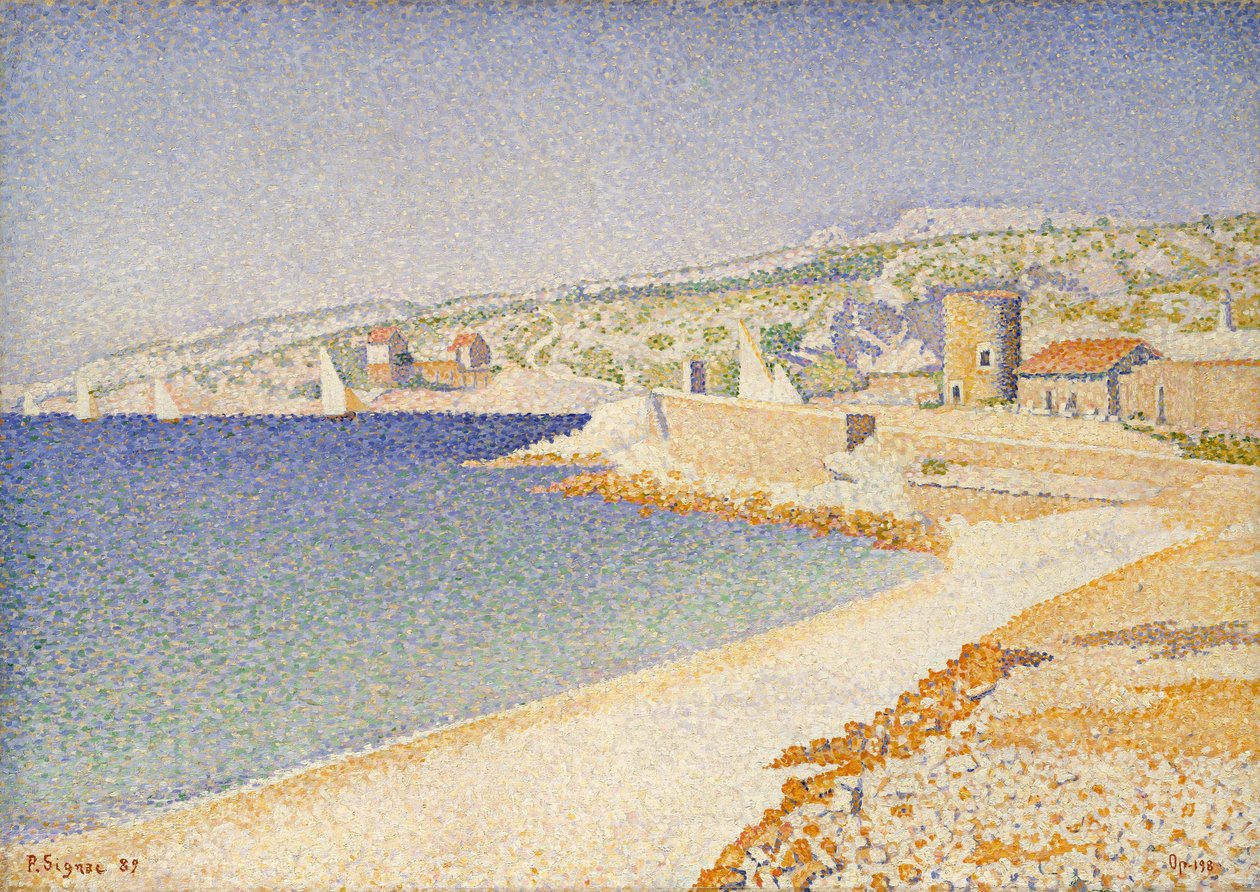 Anløbsbroen ved Cassis, opus 198 af Paul Signac