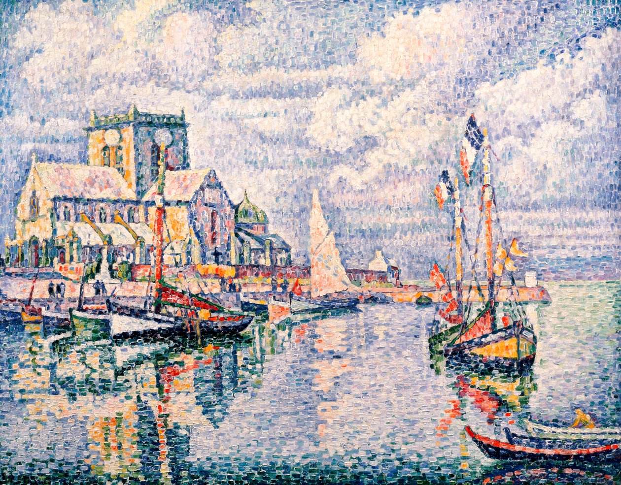 Havnen i Barfleur, 1931 af Paul Signac