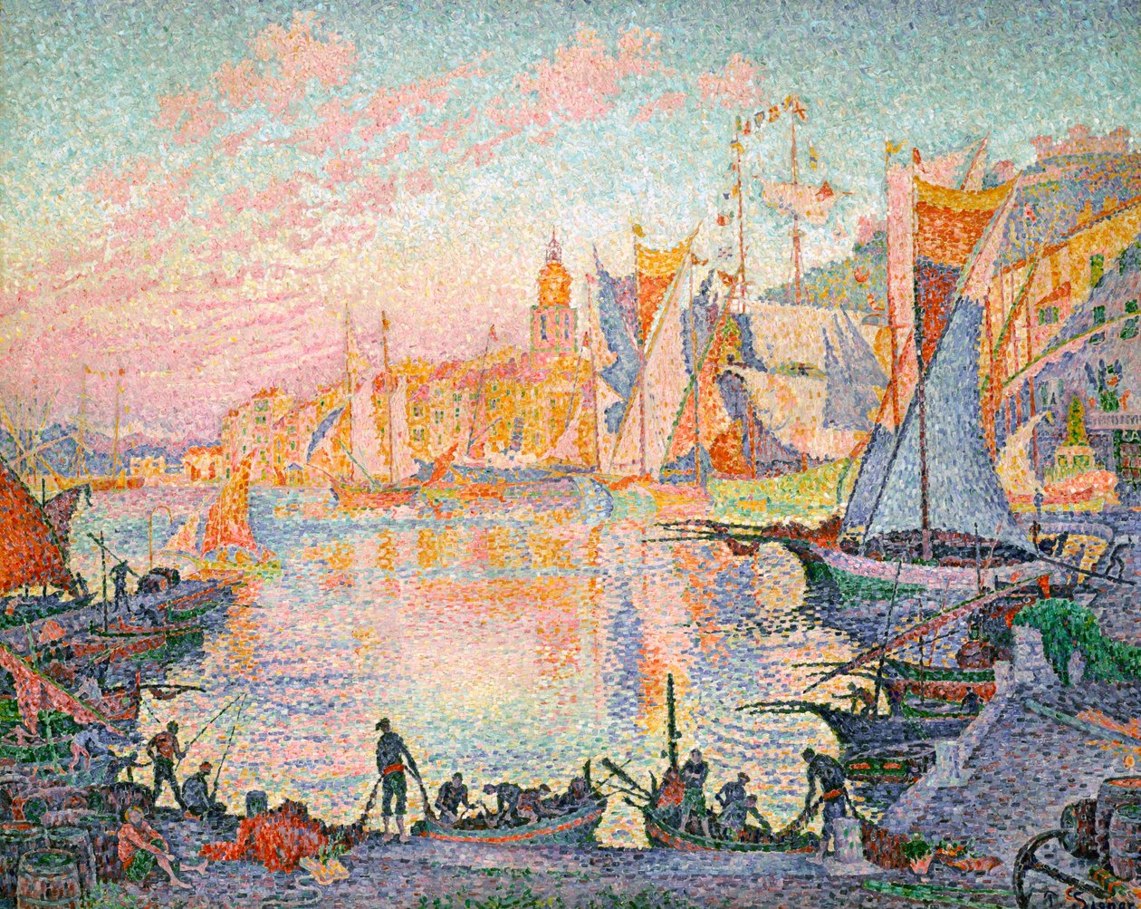 Havnen i Saint-Tropez, 1901-1902 af Paul Signac