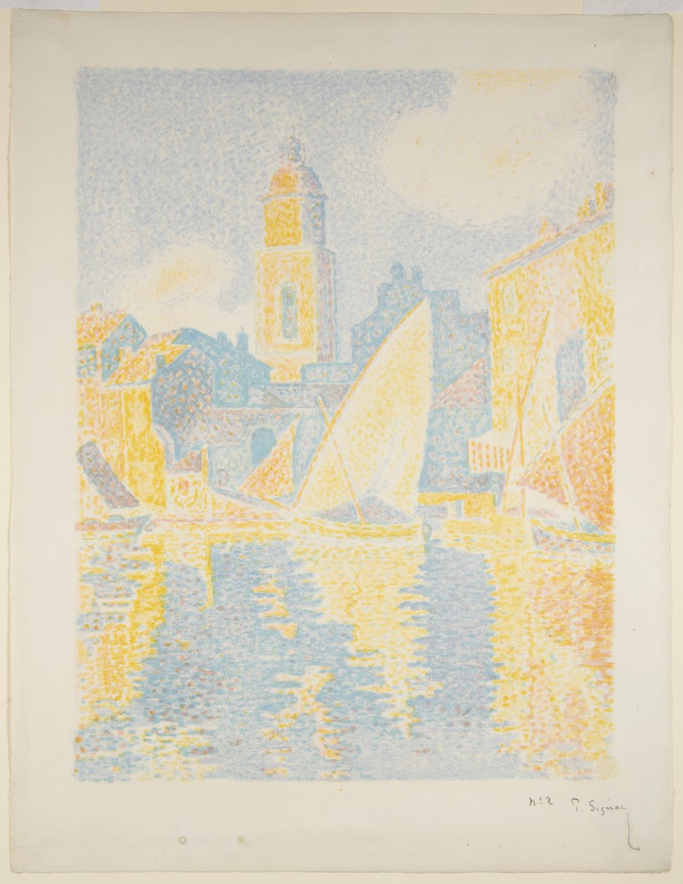 Havnen i Saint-Tropez II af Paul Signac