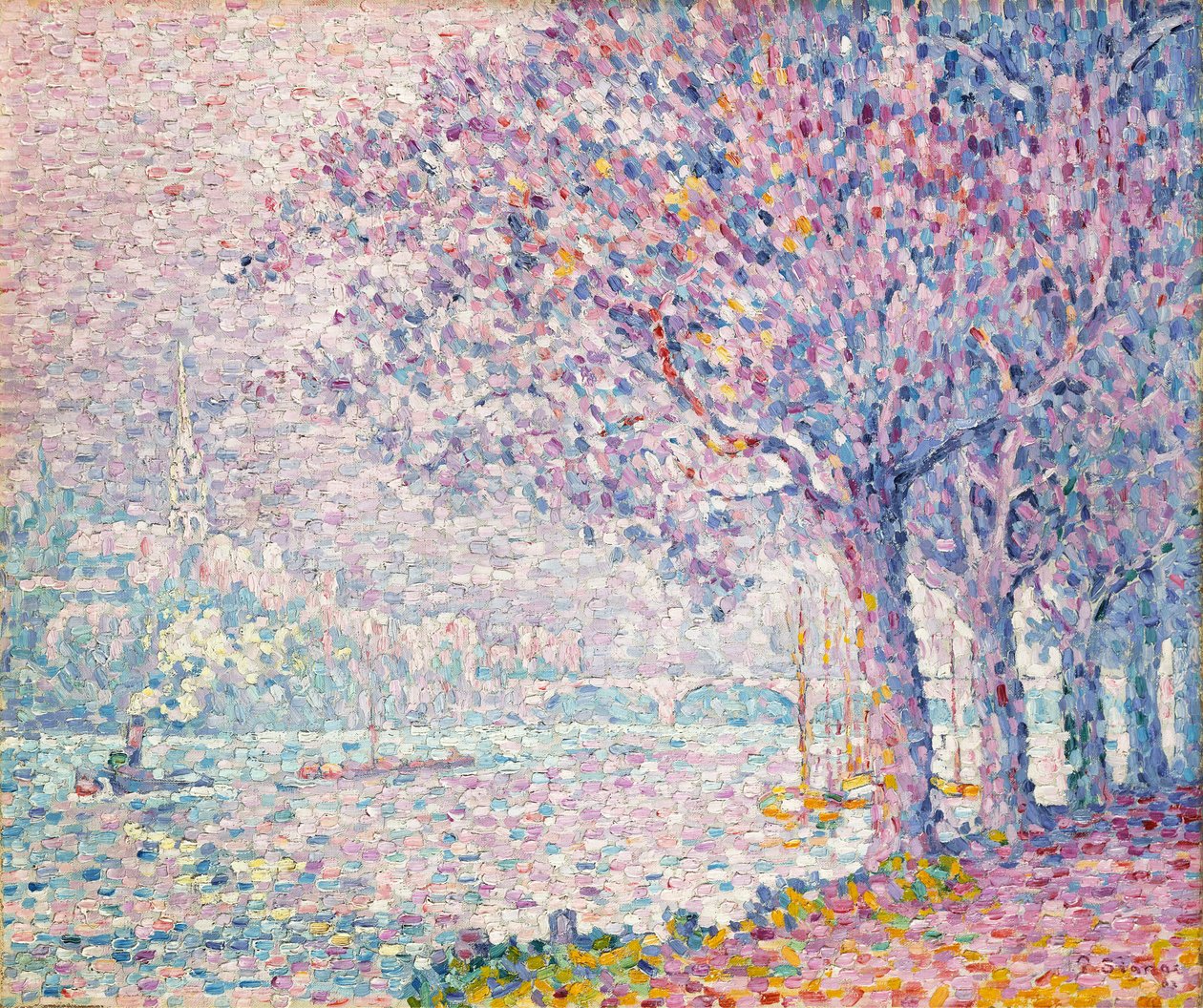 Seinen ved St. Cloud, 1903 af Paul Signac
