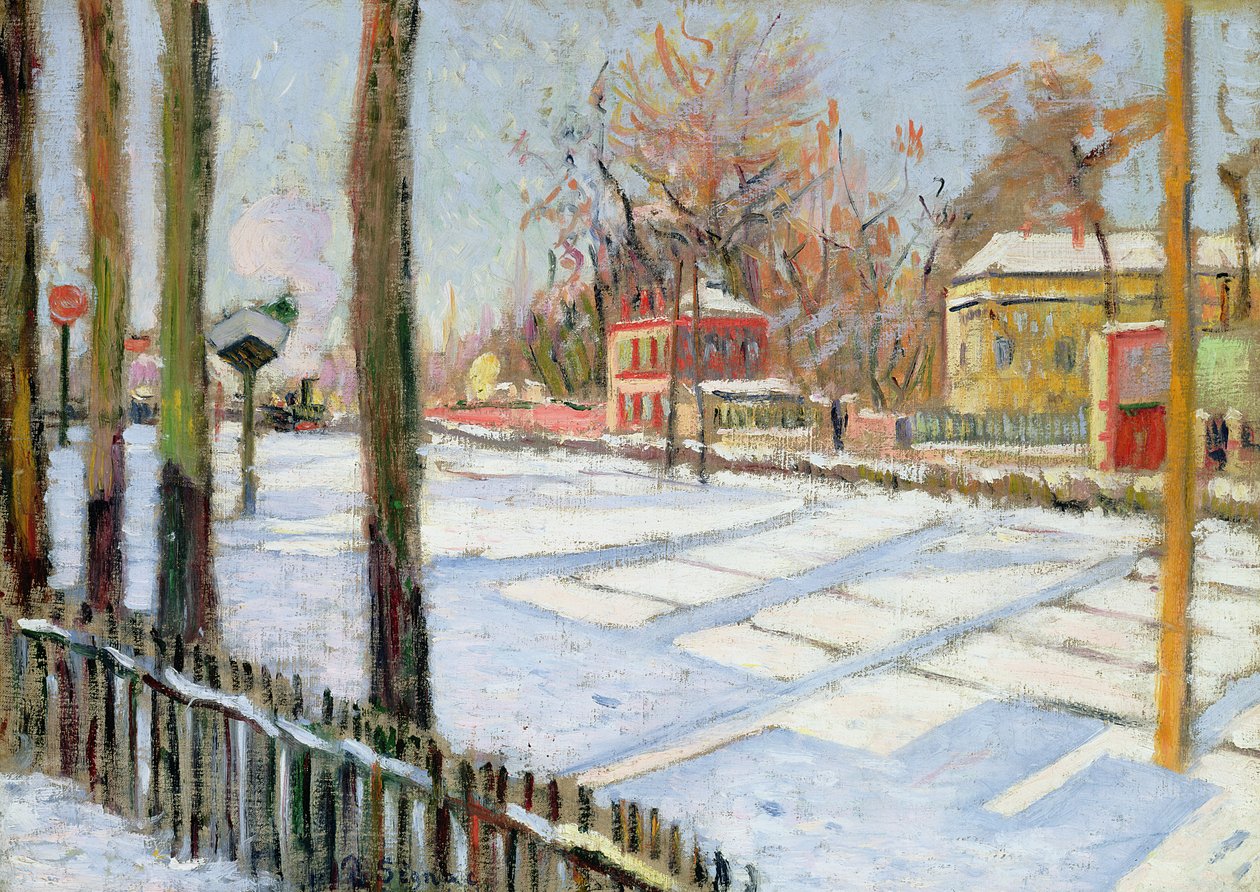 Sneen, Bois, 1886 af Paul Signac