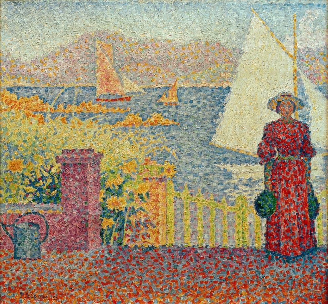 Tor i Saint-Tropez af Paul Signac