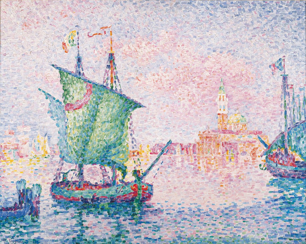 Venedig, Den lyserøde sky, 1909 af Paul Signac
