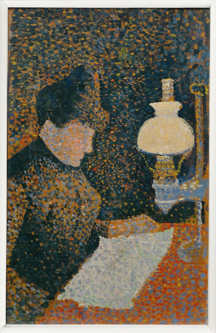 Kvinde under lampen af Paul Signac