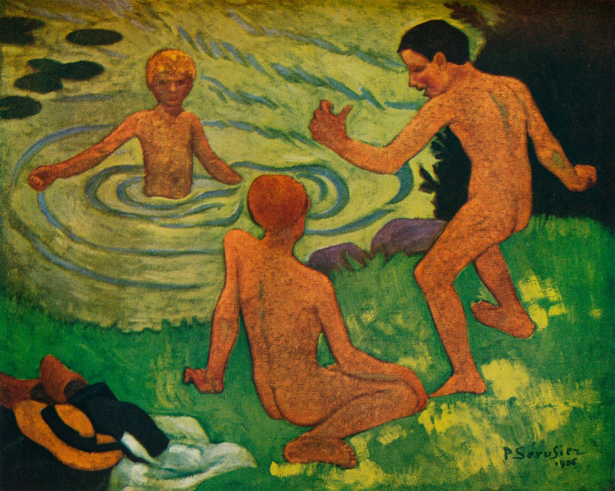 Drenge bader, 1906 af Paul Sérusier