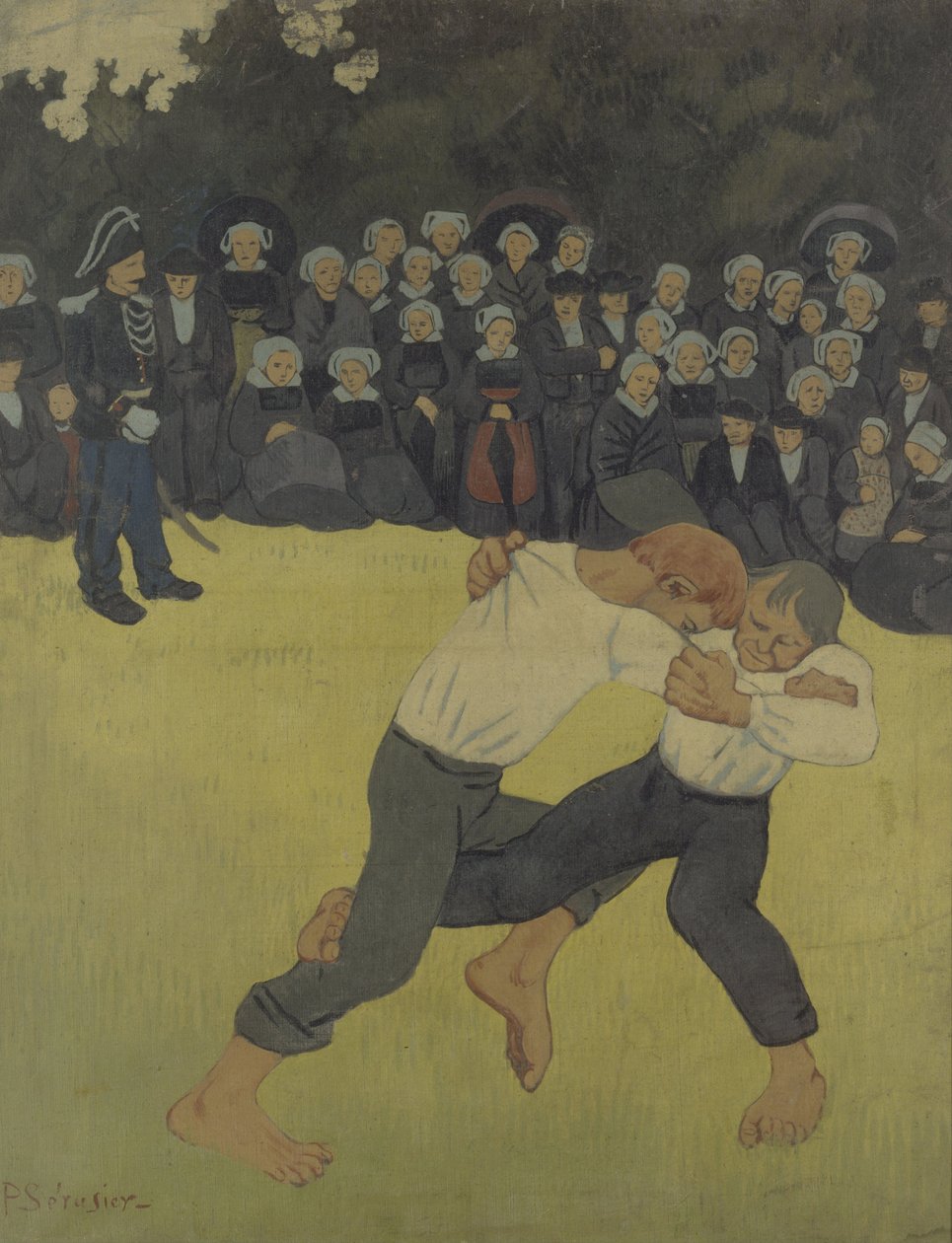 Bretonsk brydning, 1890-1891 af Paul Sérusier