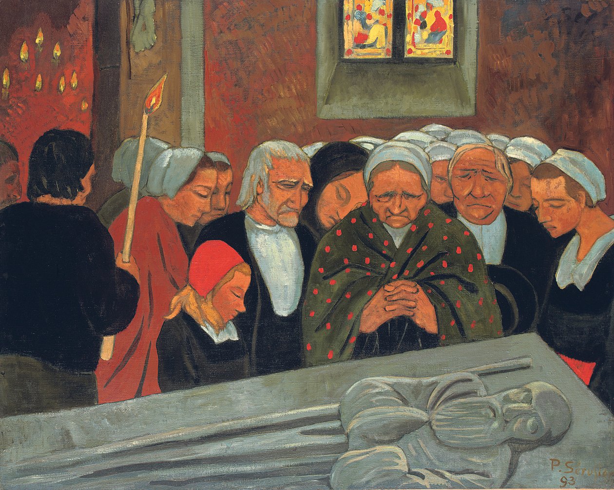 Hengivenhed til Saint Herbot eller Benådningen; Devotion a Saint Herbot af Paul Sérusier