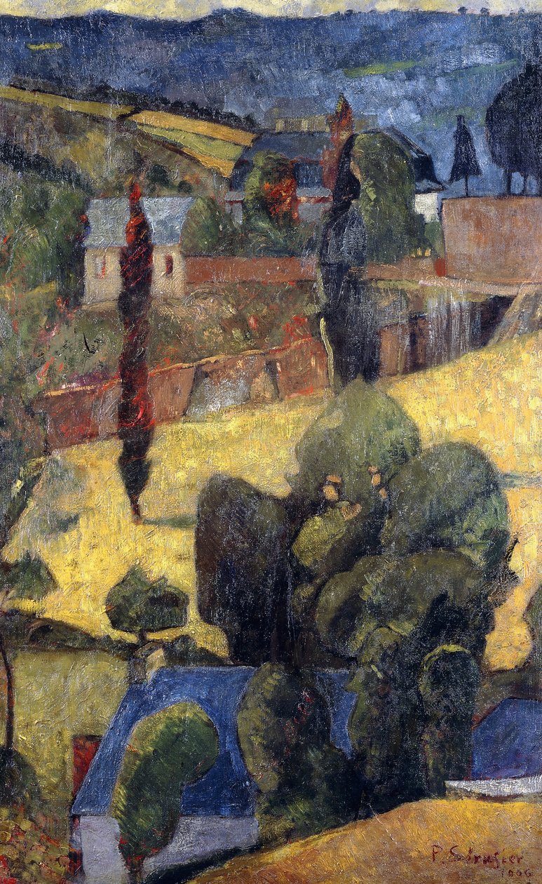 Landskab; Landskab, 1906 af Paul Sérusier