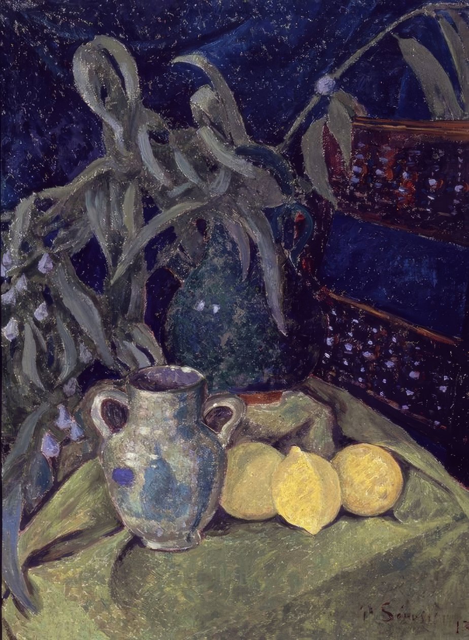 SYMFONI I GRØN - XIX CENTURY - OLIE / LÆRD - 81 X 60 CM af Paul Sérusier