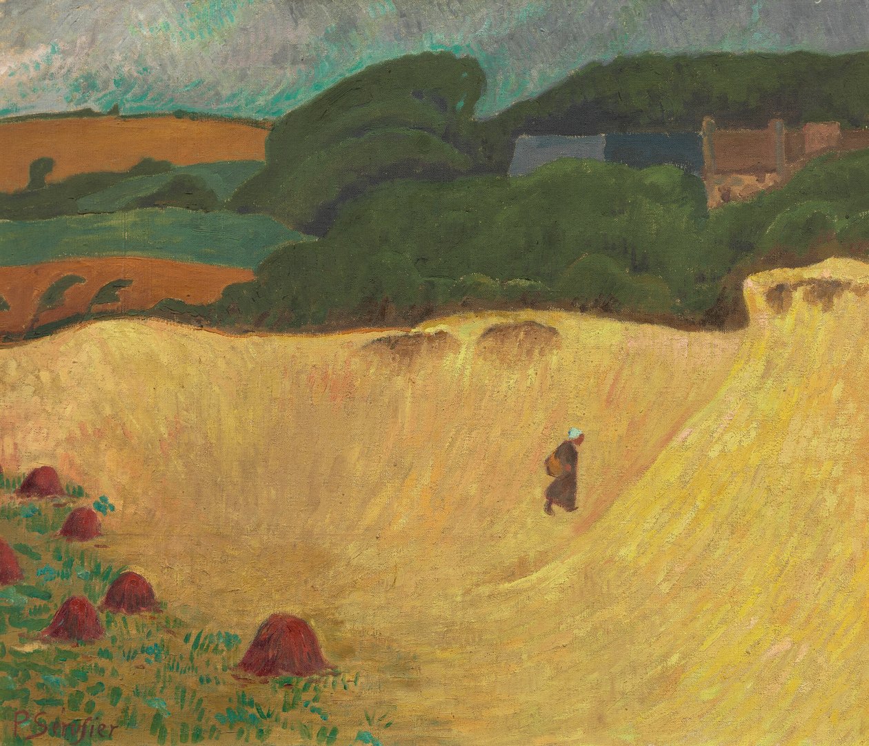 Stranden i Les Grands Sables ved Le Pouldu af Paul Sérusier