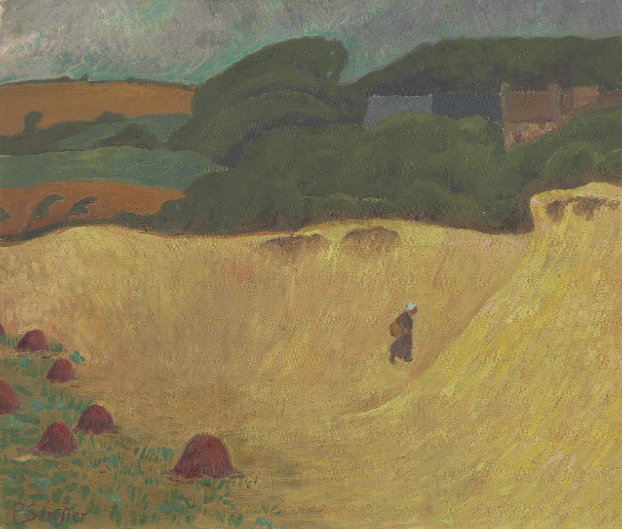 Stranden ved Les Grands Sables ved Le Pouldu, 1890 af Paul Sérusier