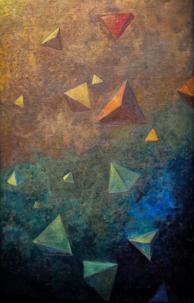 Tétrahedra, ca. 1910 (olie på lærred) af Paul Sérusier
