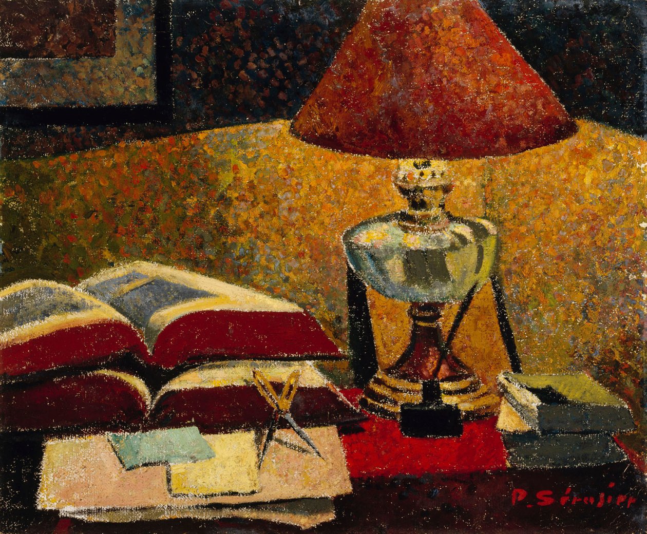 Under lampen, 1906. af Paul Sérusier