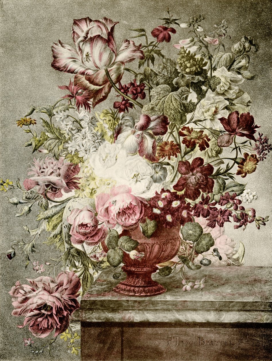 Blomstermaleri af Paul Theodor van Brussel