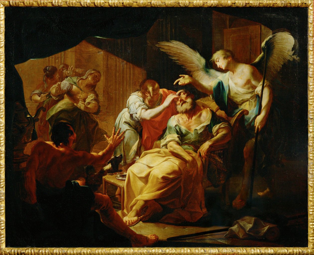 Gamle Tobit helbredt af Paul Troger