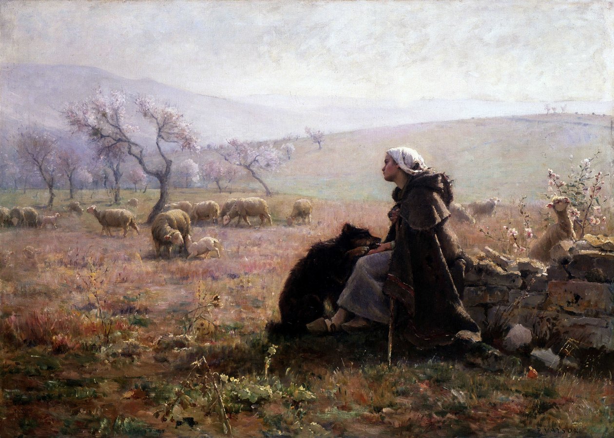 Forår, omkring 1877 (olie på lærred) af Paul Vayson