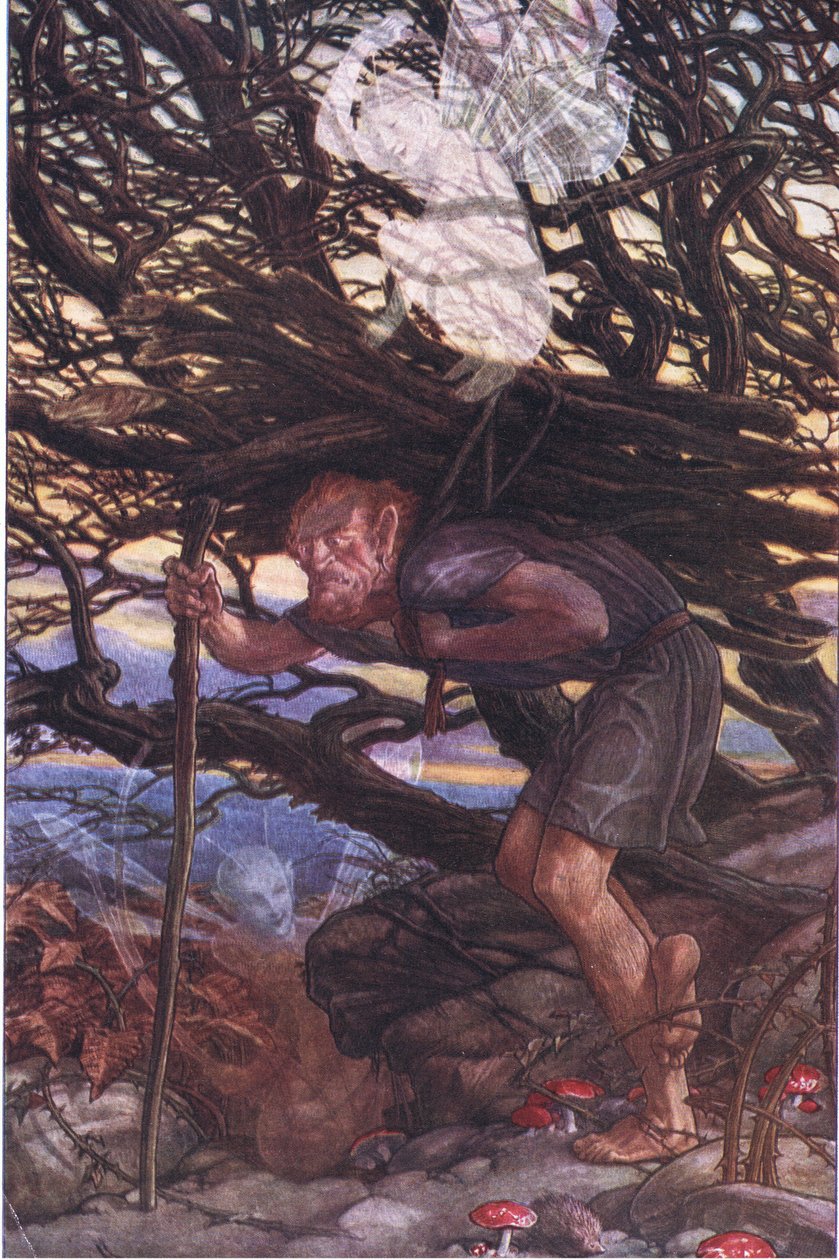 Og dog skal jeg forbande, illustration fra Stormen, 1908 af Paul Vincent Woodroffe