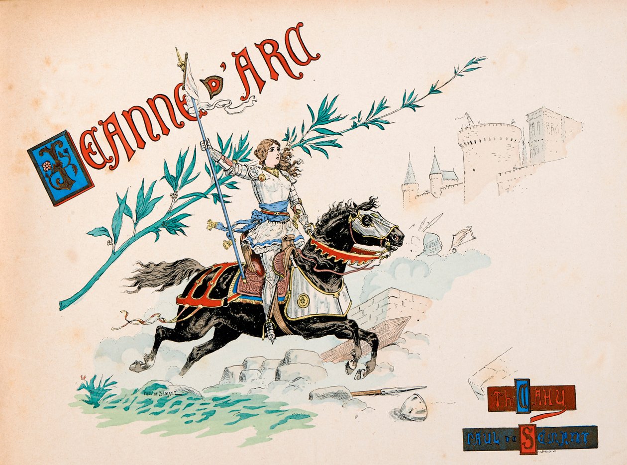 Illustration taget fra bogen "" Jeanne d