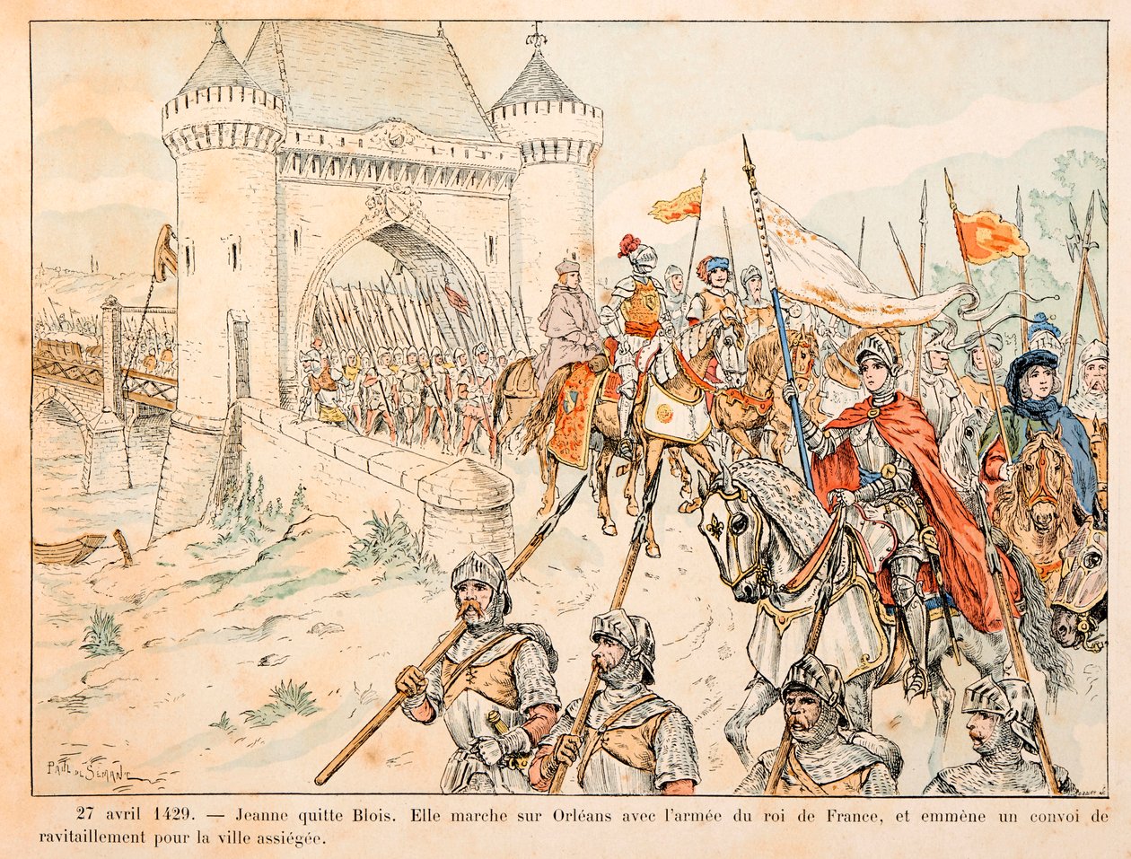 Illustration taget fra bogen "" Jeanne d