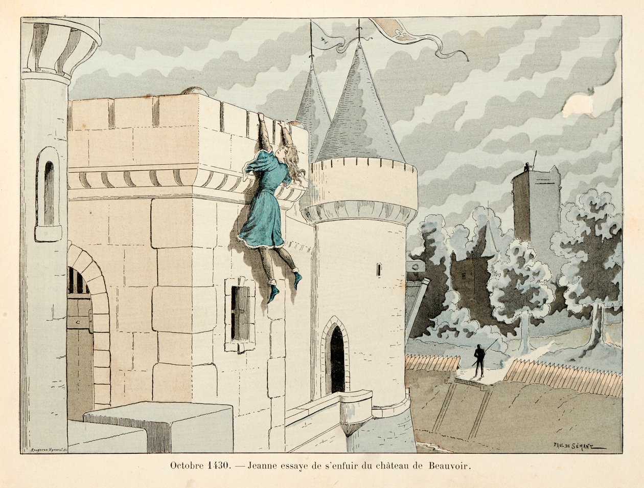 Illustration taget fra bogen "" Jeanne d