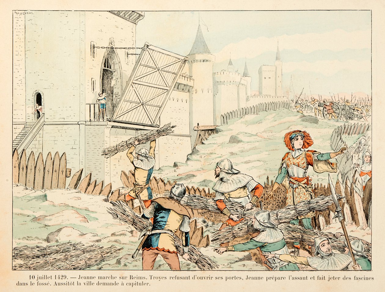 Illustration taget fra bogen "" Jeanne d