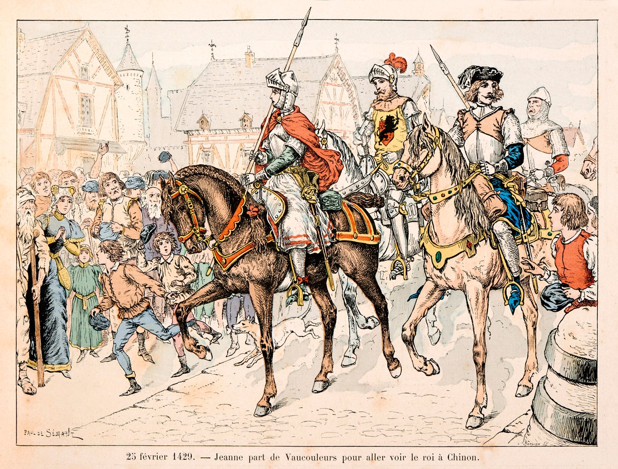 Illustration taget fra bogen "" Jeanne d
