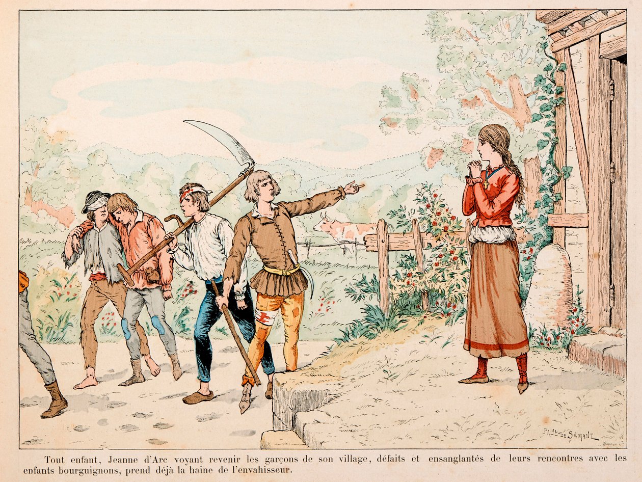 Illustration taget fra bogen "" Jeanne d