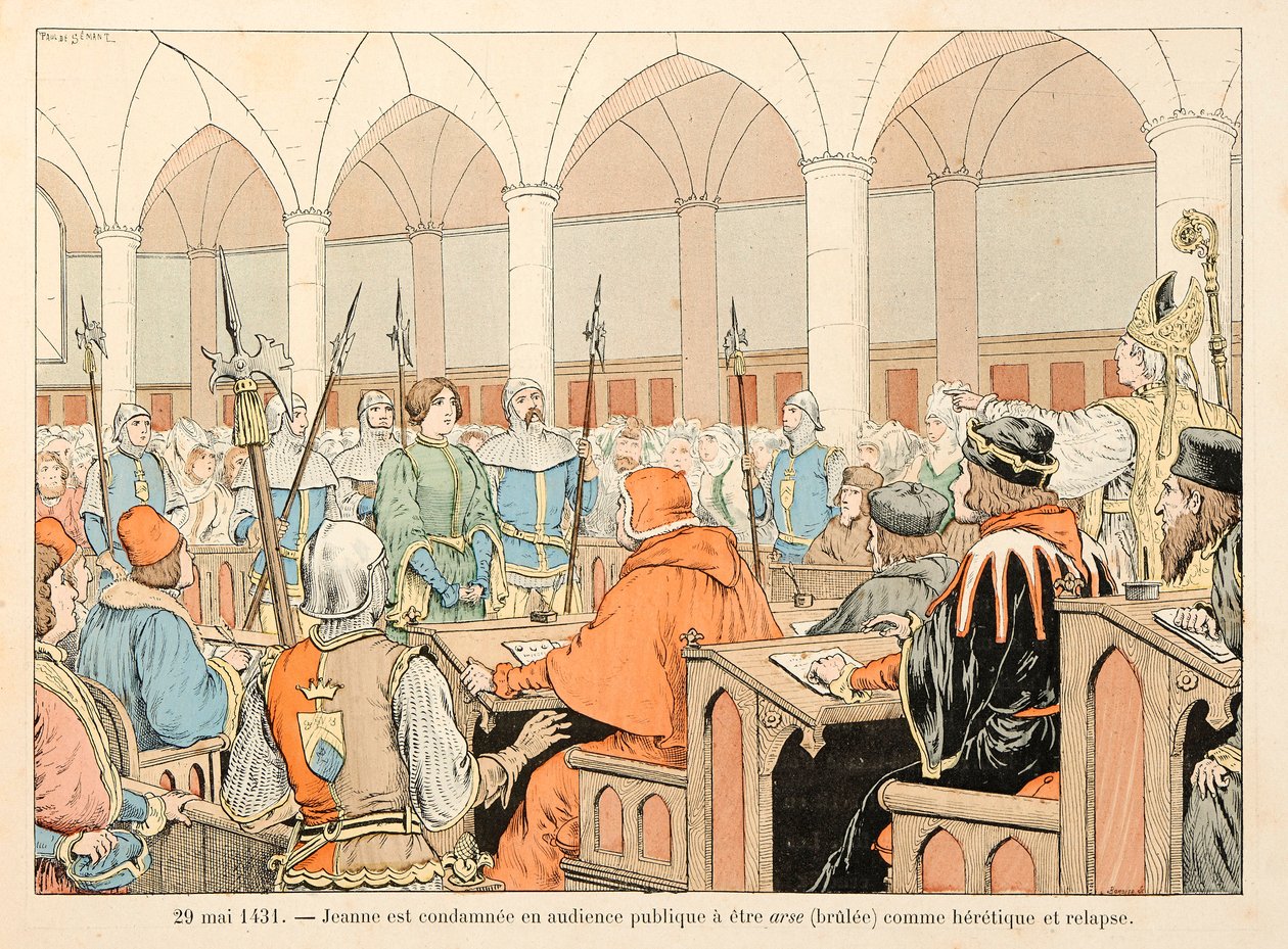 Illustration taget fra bogen "" Joan of Arc "" af Theodore Cahu og illustreret af Paul De Semant (1855-1915): 29. maj af Paul de Semant
