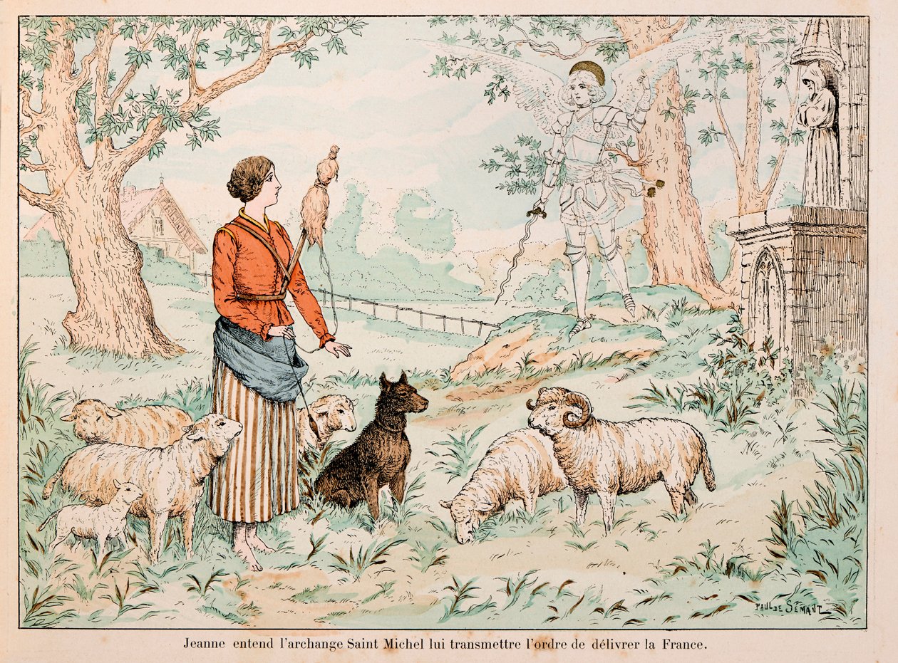 Illustration taget fra bogen "" Jeanne d