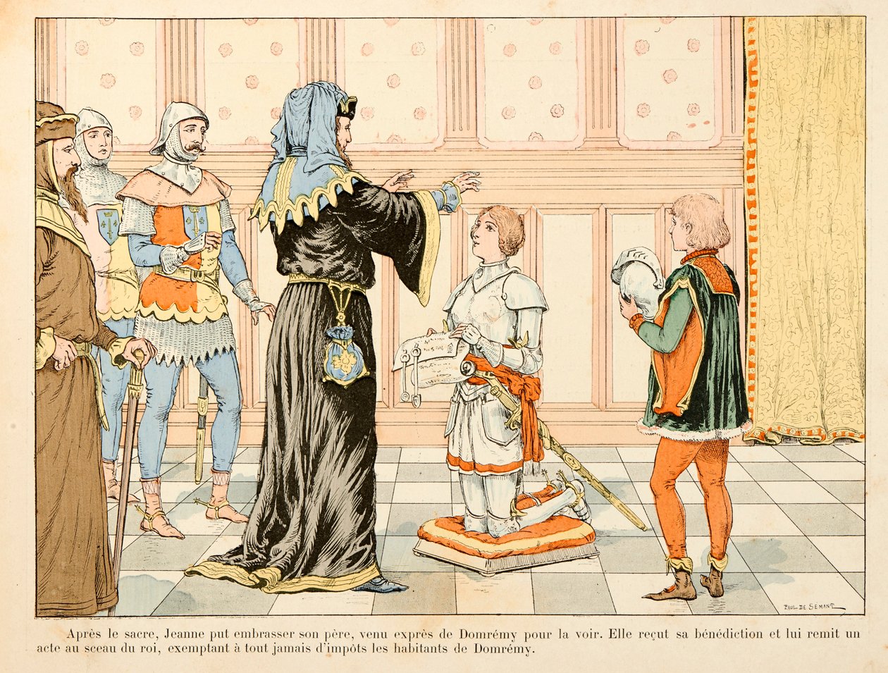 Illustration taget fra bogen "" Jeanne d