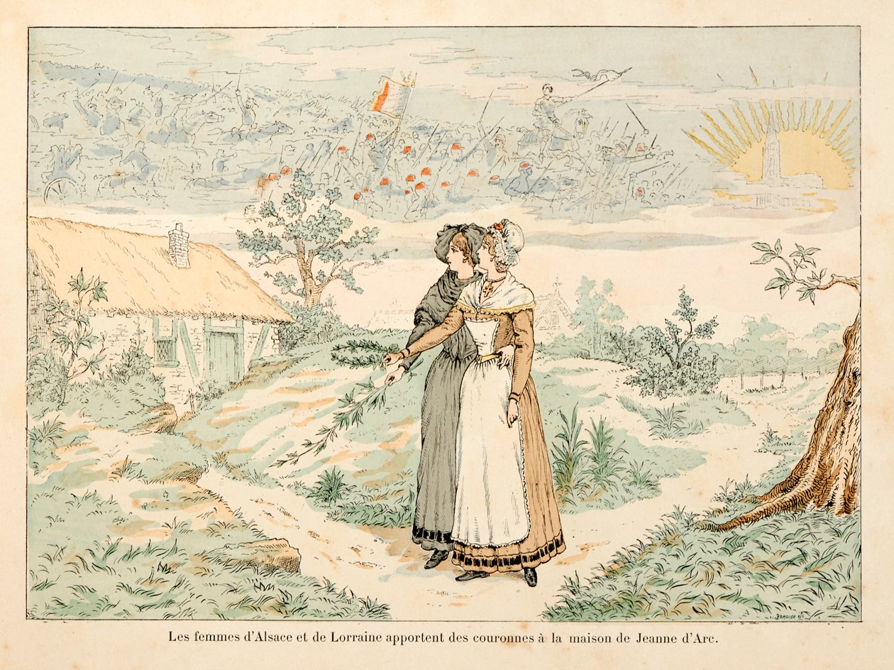 Illustration taget fra bogen "" Jeanne d