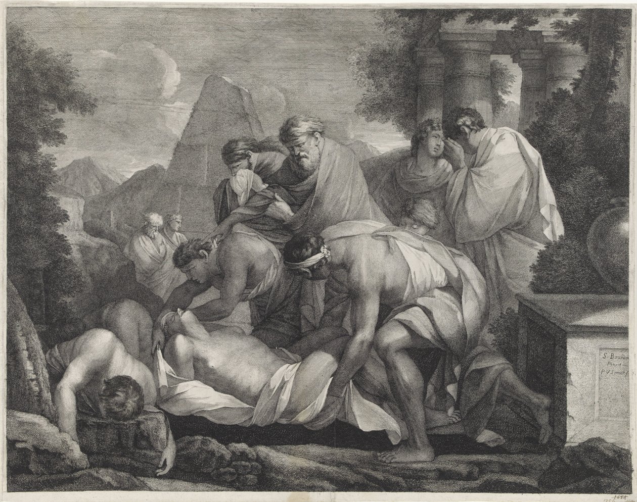 Tobit begraver de døde af Paul van Somer (II)