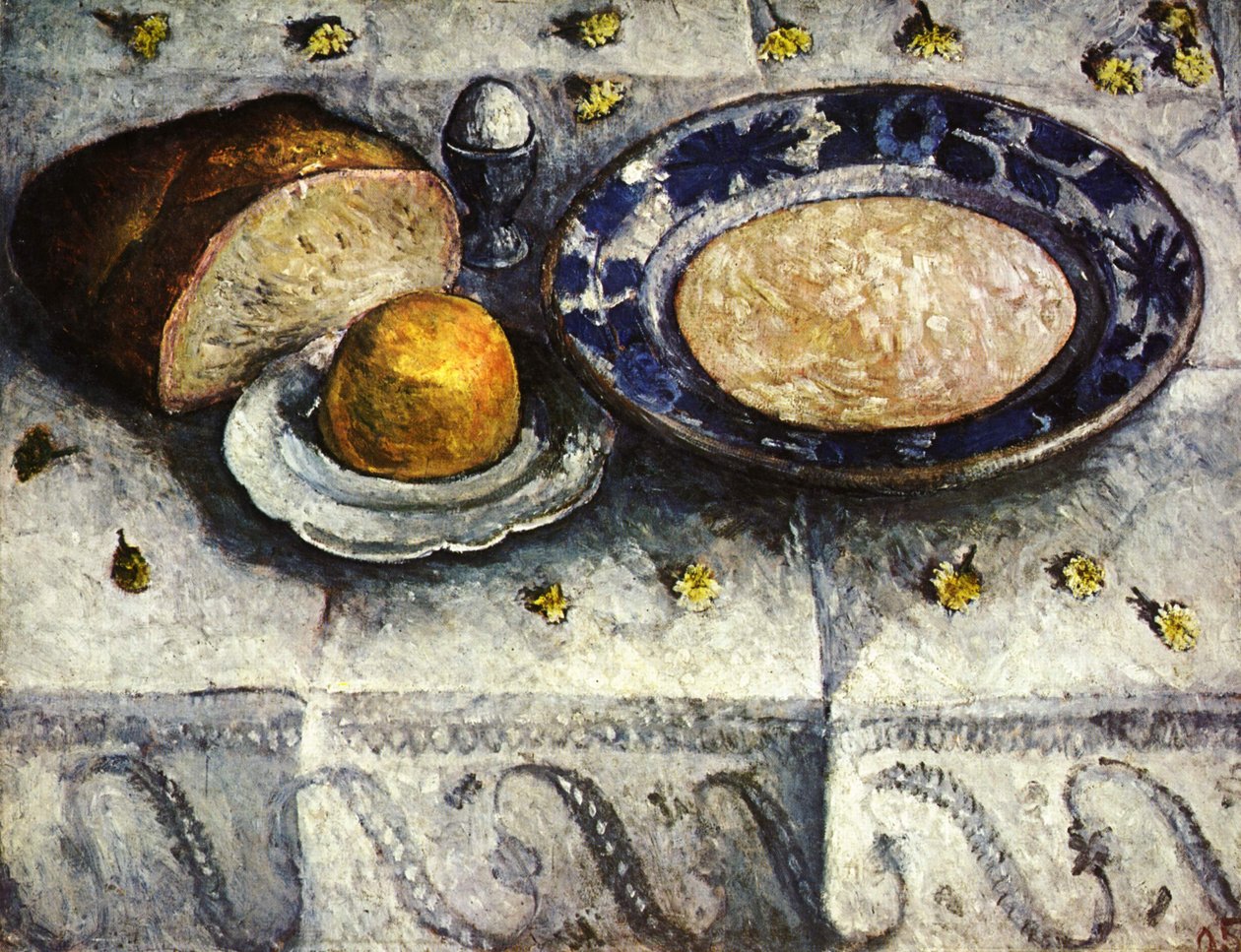 Stilleben med mælkesat af Paula Modersohn Becker