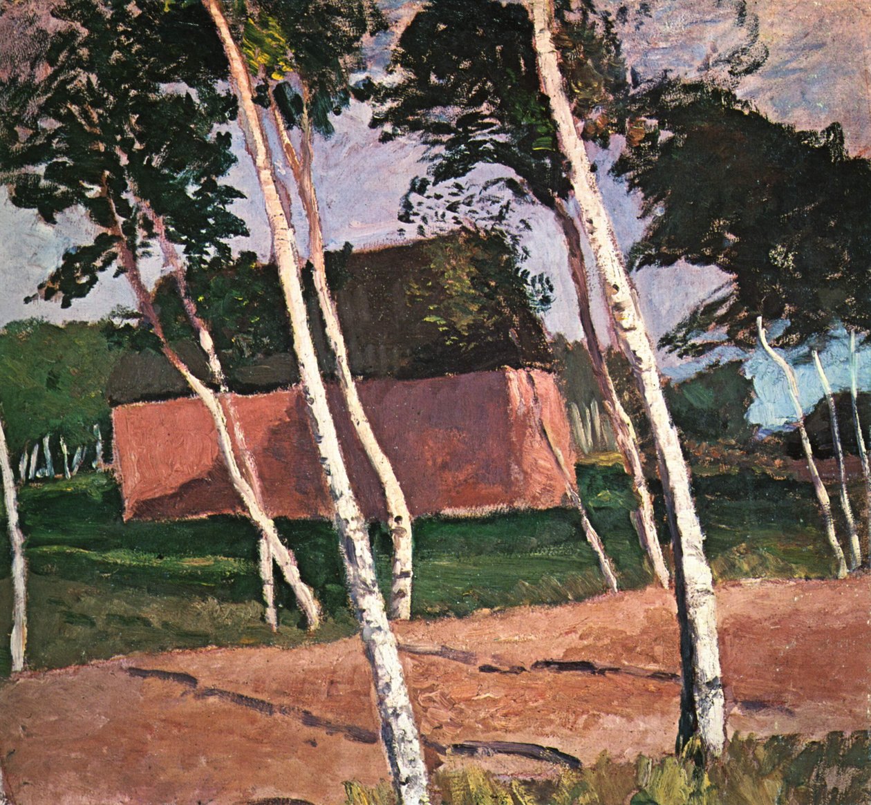 Worpswede landskab af Paula Modersohn Becker