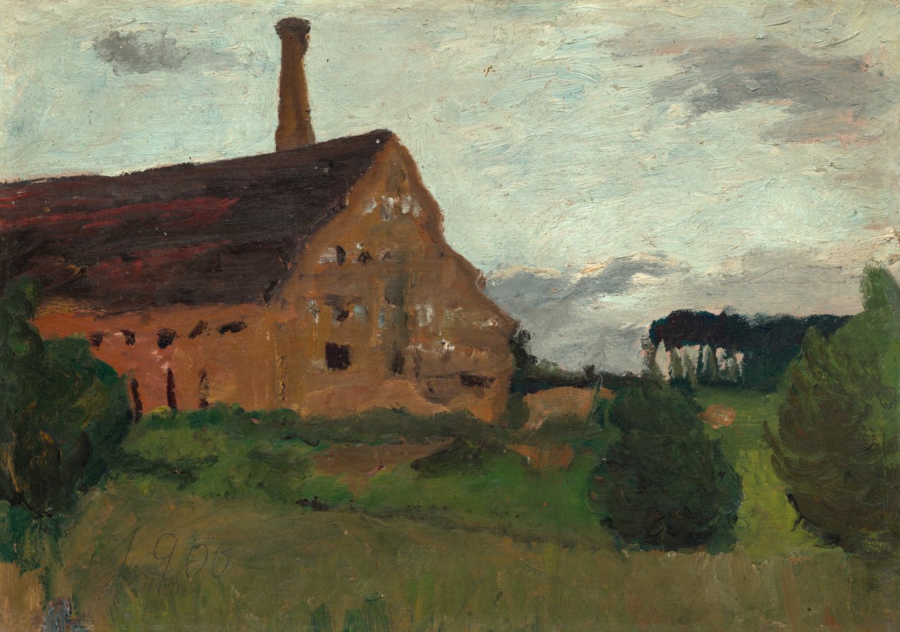 Gammel Fabrik af Paula Modersohn-Becker