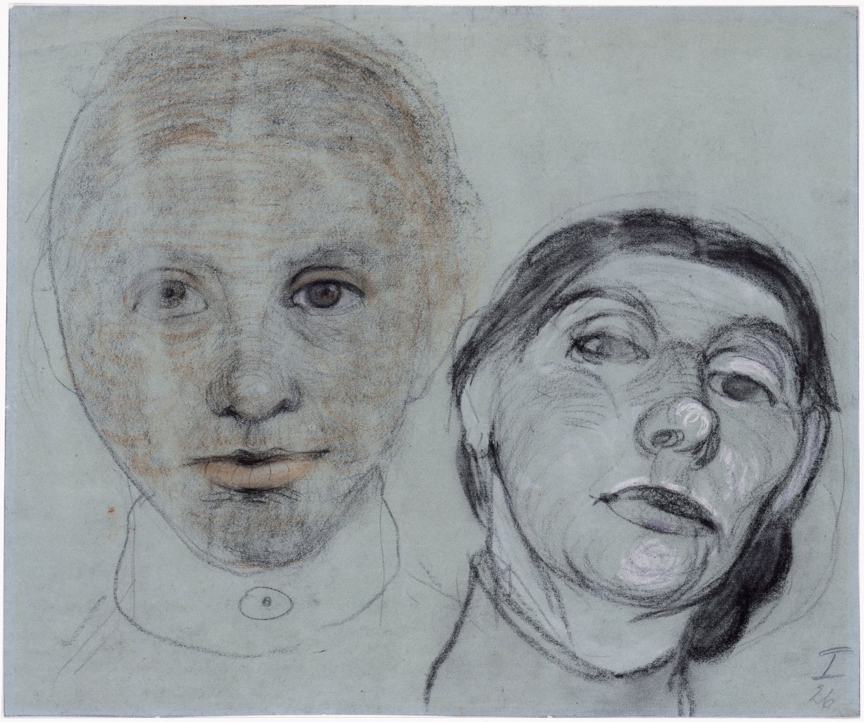 To hoveder af Paula Modersohn-Becker