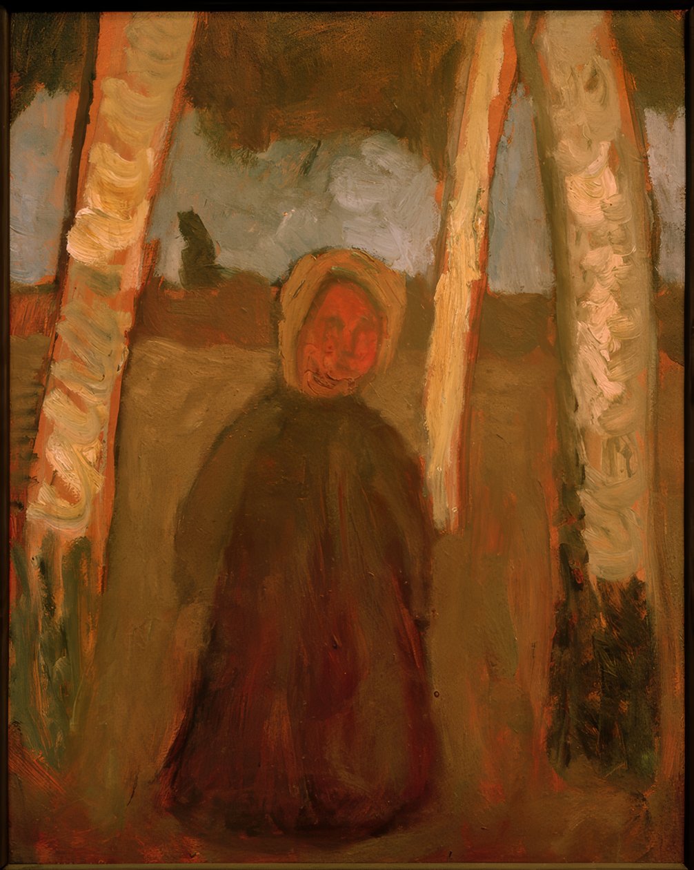 Barn under birketræer af Paula Modersohn Becker