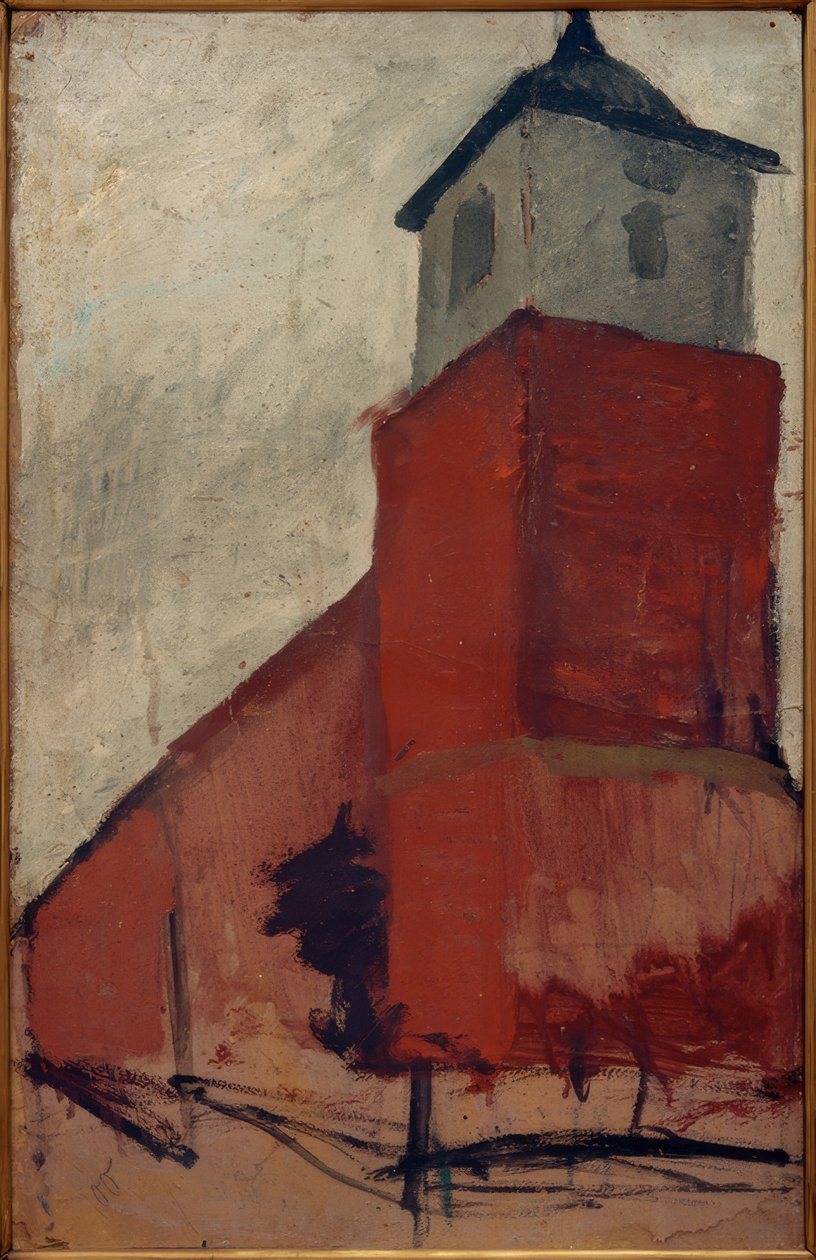 Kirke i Worpswede af Paula Modersohn Becker
