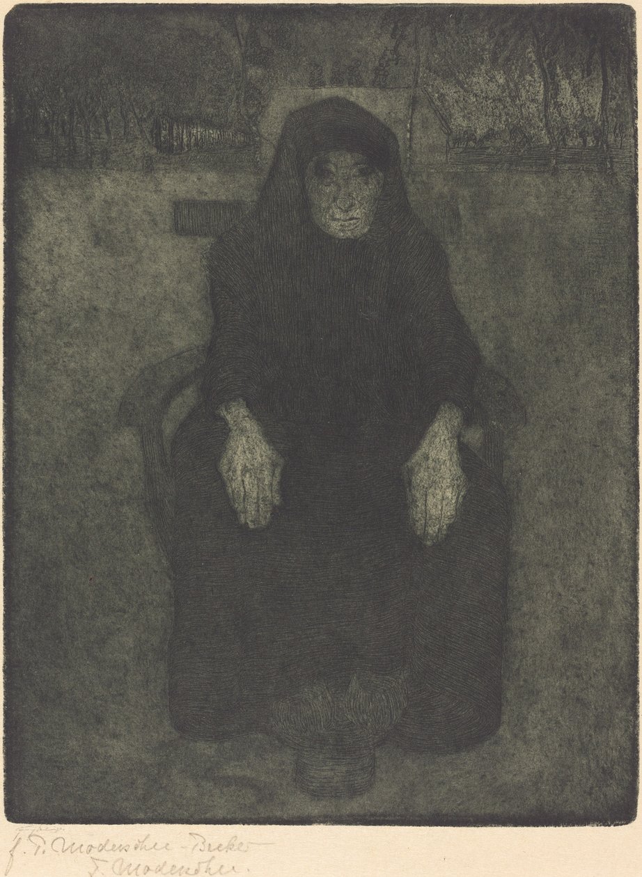 Gammel dame af Paula Modersohn Becker