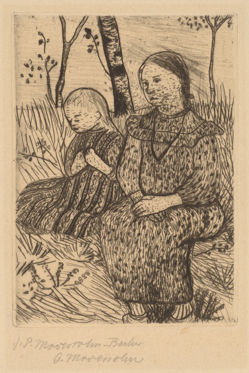 To Bondepiger af Paula Modersohn Becker