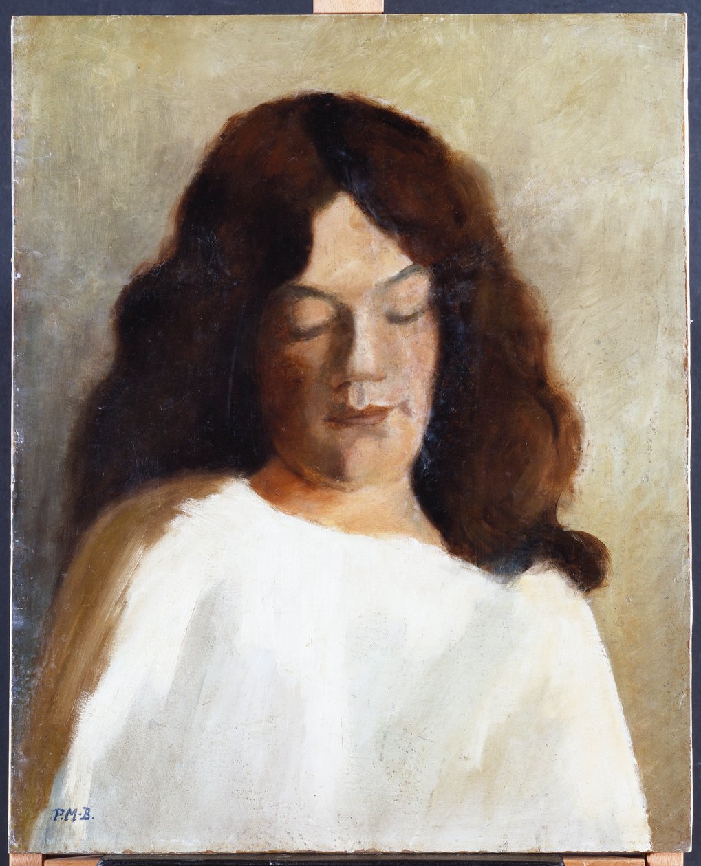 Ung kvinde med hår ned, ca. 1897 af Paula Modersohn Becker