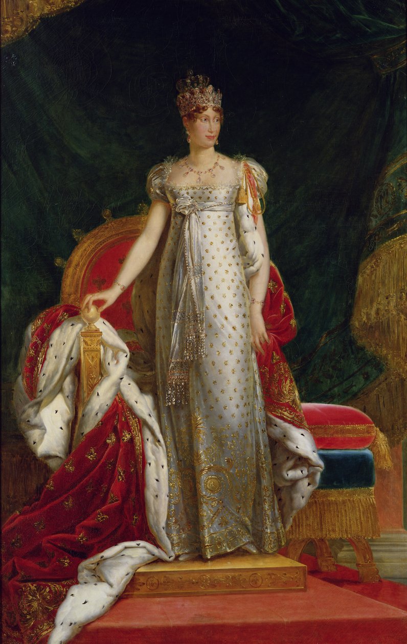 Portræt af kejserinde Marie Louise (1791-1847) af Frankrig, efter et maleri af Francois Gerard af Paulin Jean Baptiste Guerin