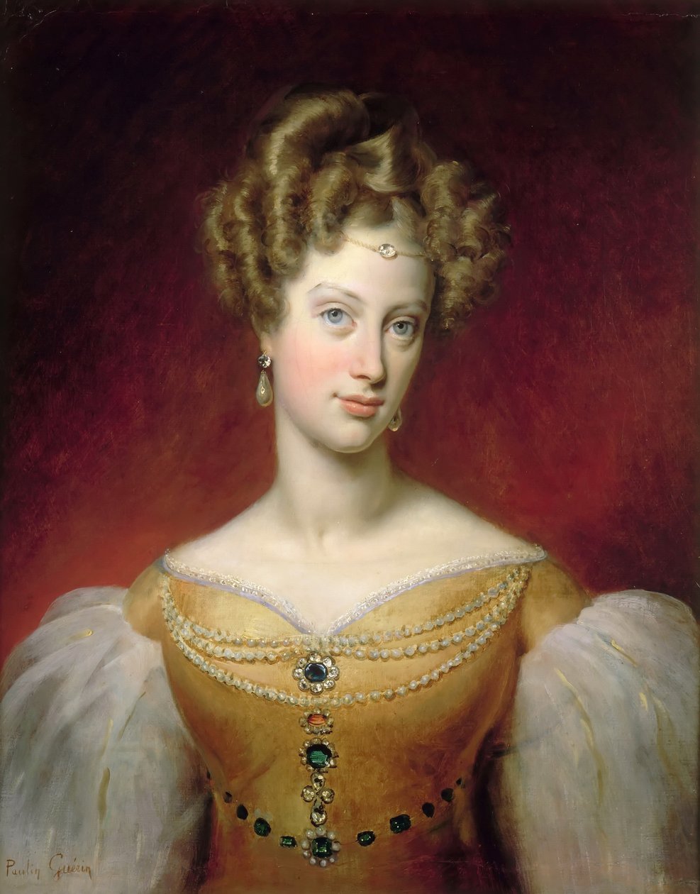 Prinsesse Caroline af Napoli og Sicilien 1798-1870, Duchesse de Berry af Paulin Guérin