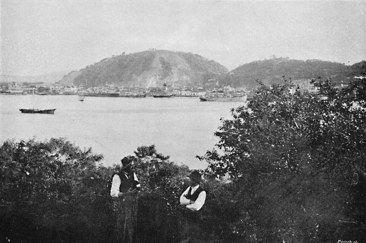 Santos Havn, 1895 af Paulo Kowalsky