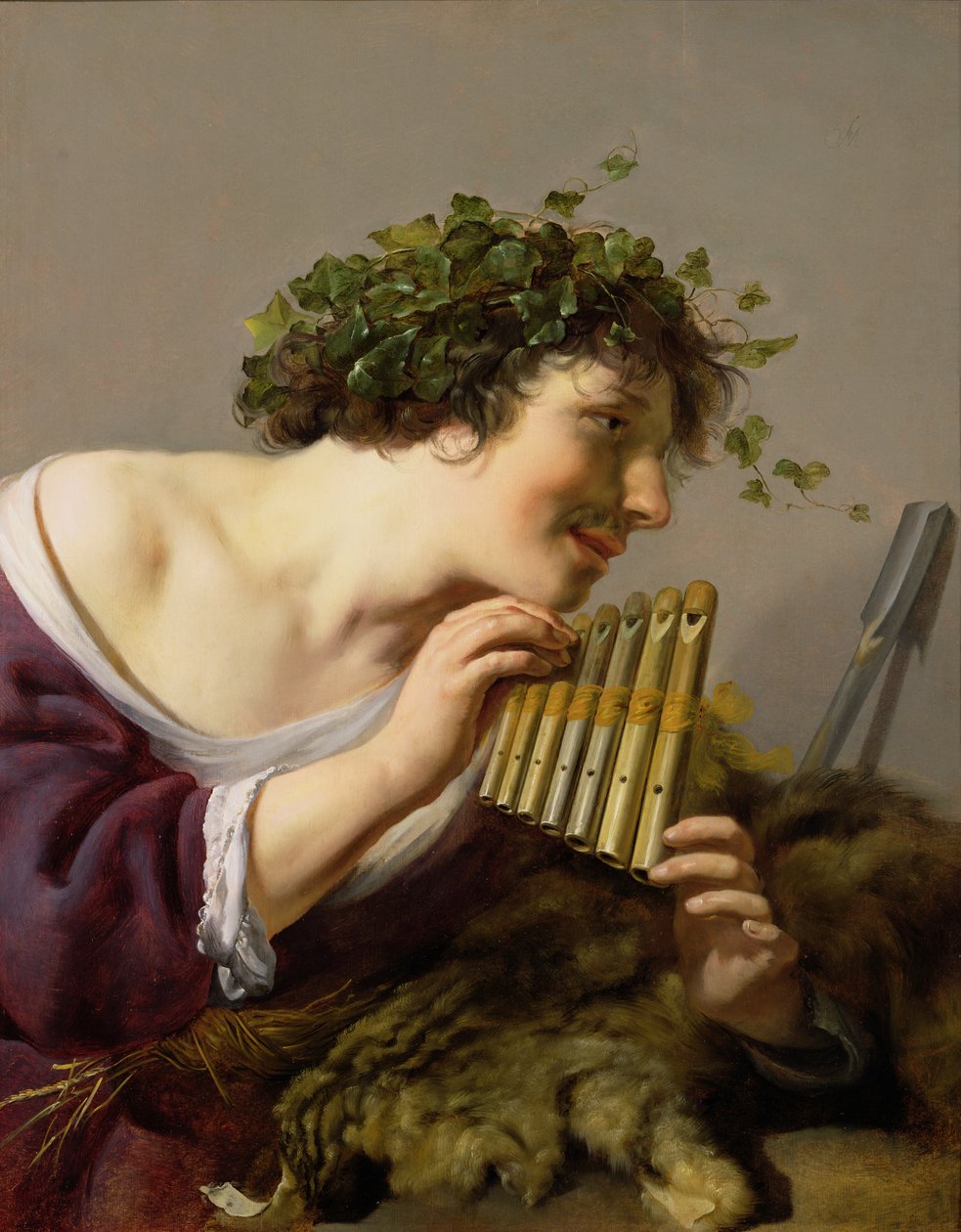 Pan spiller sine piber af Paulus Moreelse