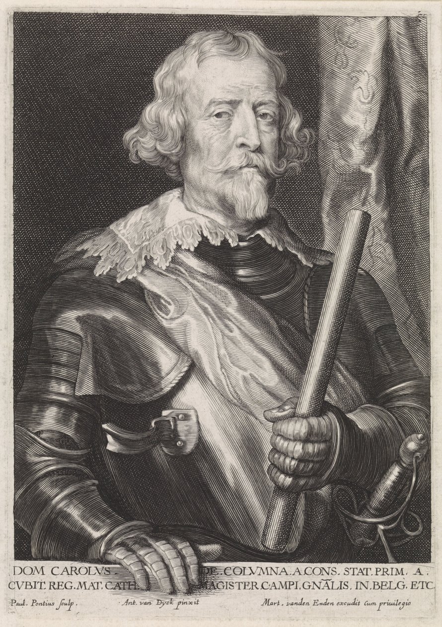 Et portræt af Carlos Coloma af Paulus Pontius