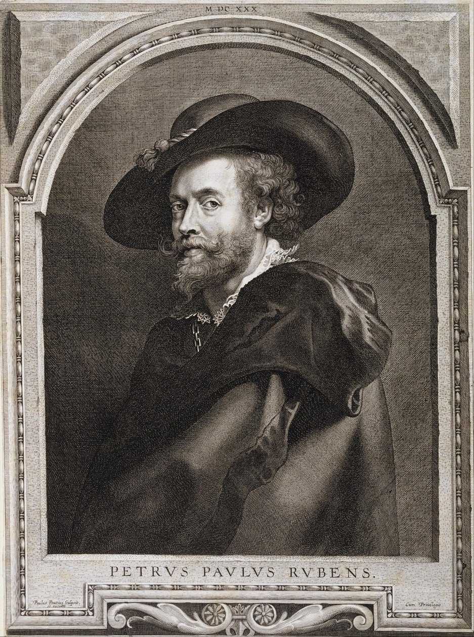 Portræt af Peter Paul Rubens af Paulus Pontius