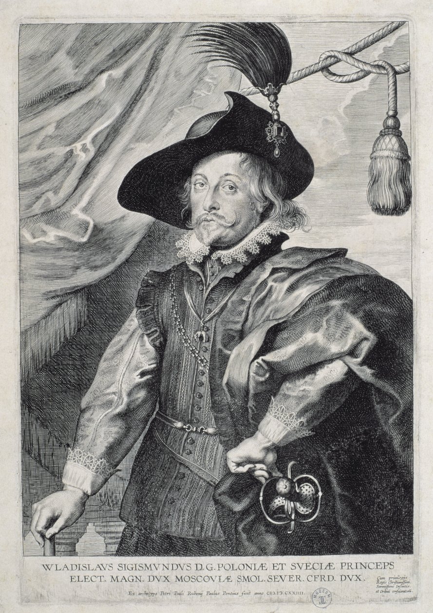Vladislav IV Vasa (1595-1648) Konge af Polen, 1624 af Paulus Pontius
