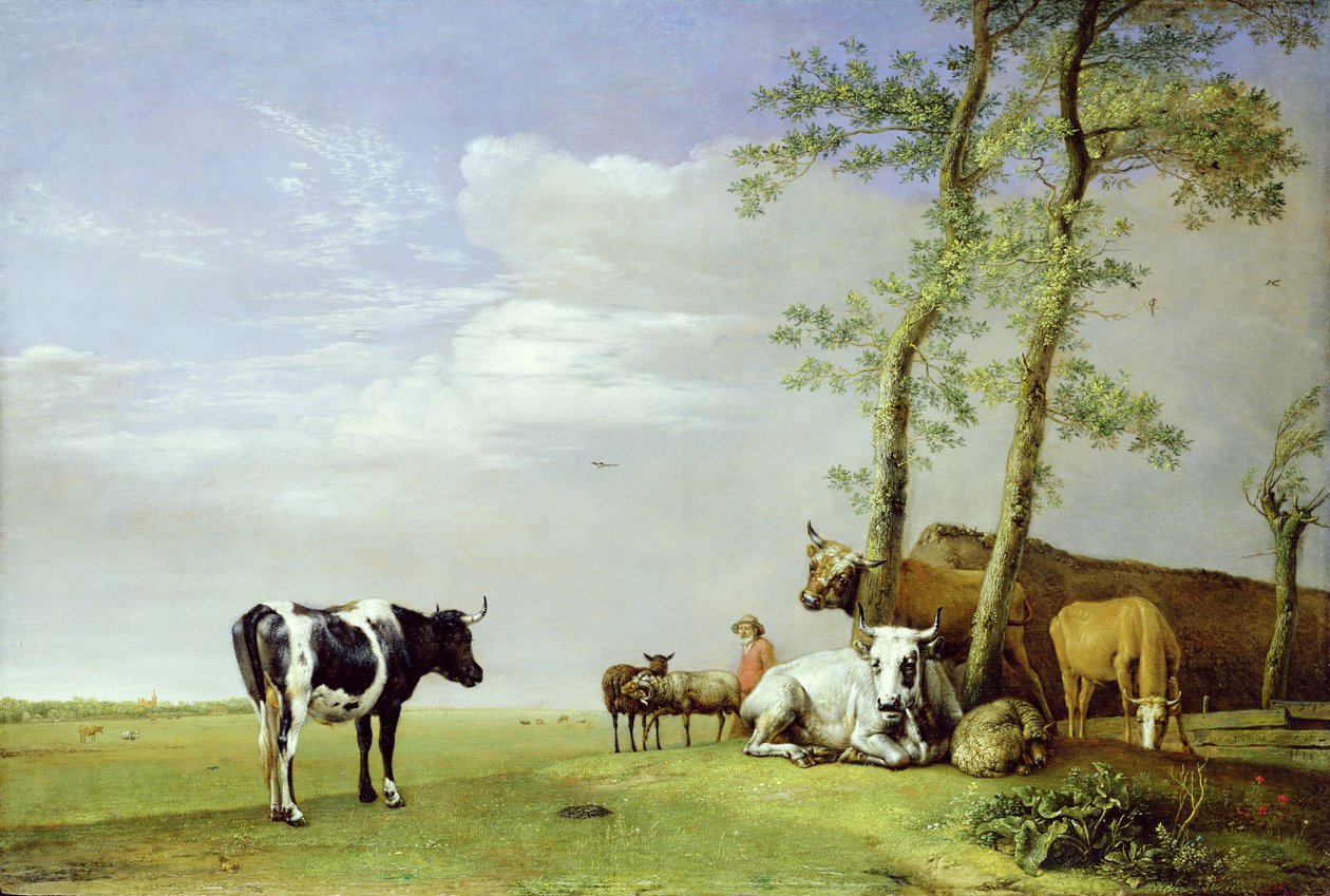 En landsmand med sin besætning, 1648 af Paulus Potter